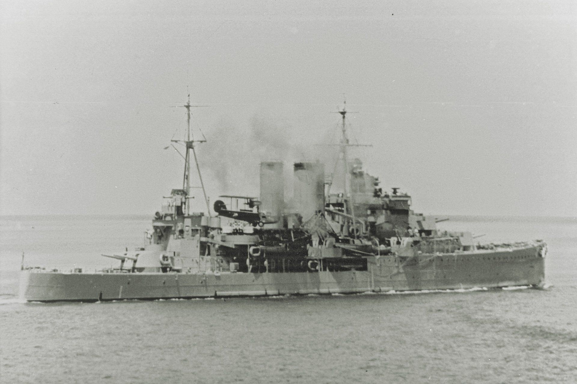 Foto 5. De Britse zware kruiser Exeter in 1942