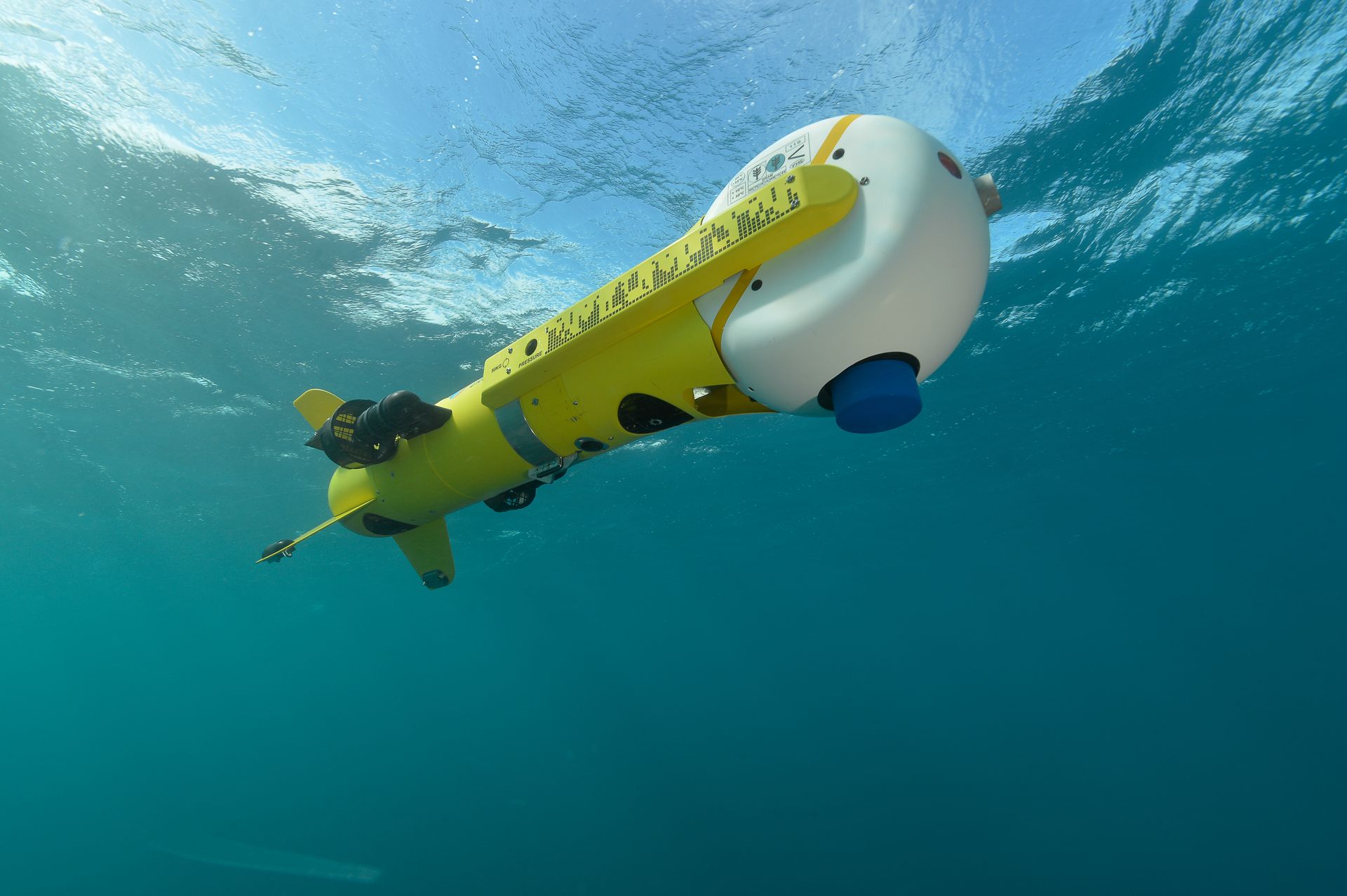 Le K-STER d'Eca Robotics dédié à la destruction des mines en navigation sour marine le 18 septembre 2016