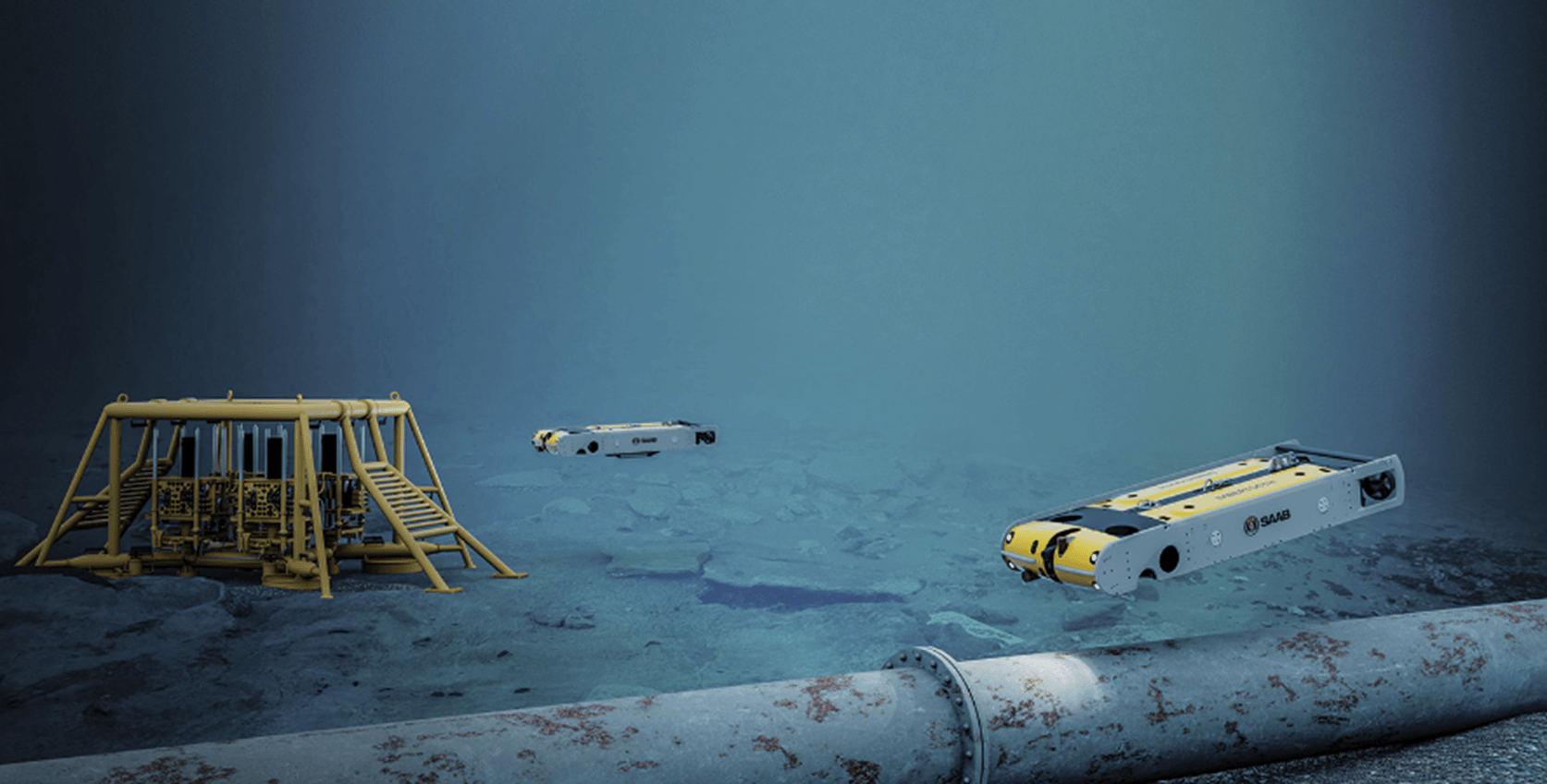 Repair drone for underwater infrastructure, Saab Sabertooth (source: SAAB)