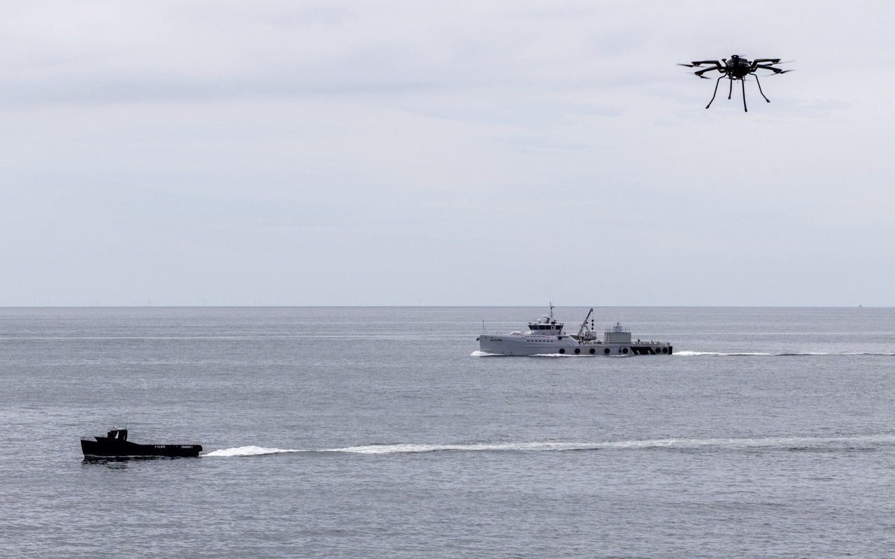Het system-of-systems concept in actie tijdens de Maritime Uncrewed Sea Trials (foto: copyright M. Bos | DefensieFotografie)